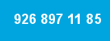 926 897 11 85